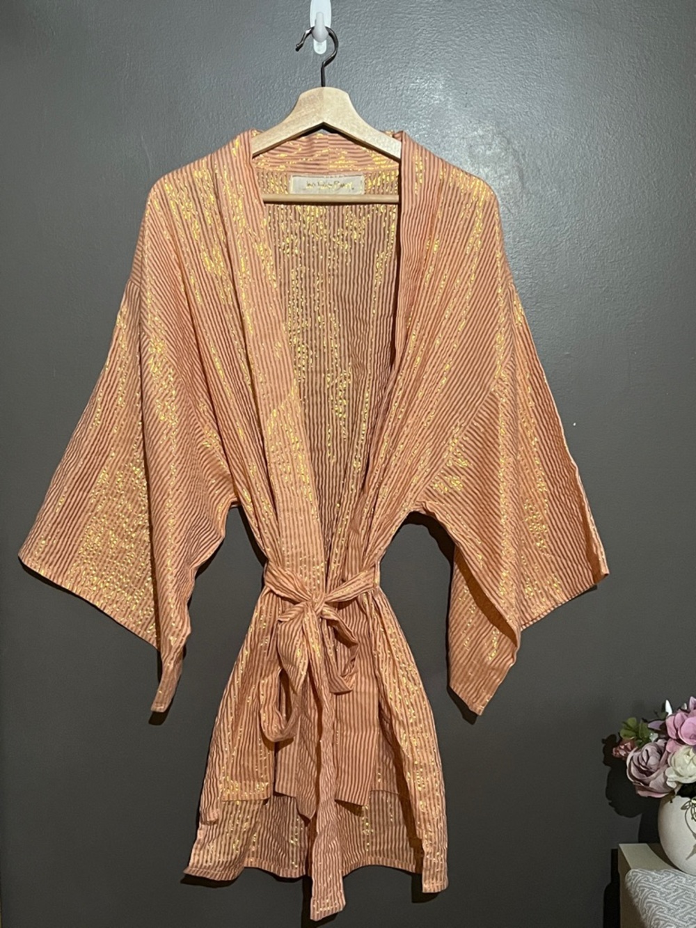 Jen’s Pirate Booty x Free People Metallic Stripe Kimono Robe - Picture 10 of 10